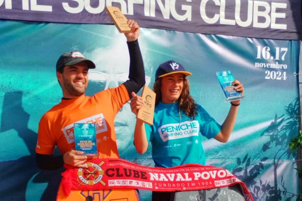 Dupla de Atletas do Clube Naval Campeões Nacionais de Bobyboard